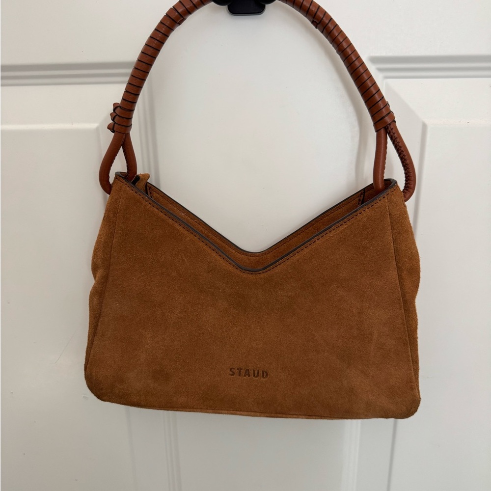 STAUD Valerie Suede Shoulder Bag